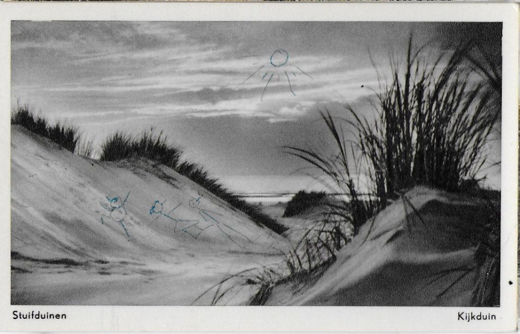 Kijkduin Stuifduinen Oude gelopen Ansichtkaart ( 8622 ), Ophalen of Verzenden, 1960 tot 1980, Gelopen