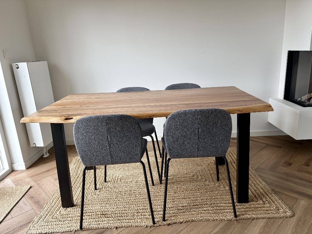 4x IKEA KARLPETTER zitting met SEFAST onderstel, Huis en Inrichting, Stoelen, Ophalen, Gebruikt, Grijs, Vier