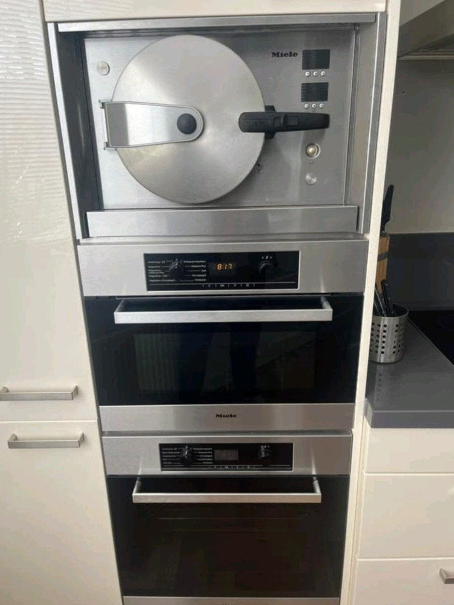 Miele ovenset: Combi oven/magnetron+Hogedruk stoomoven +oven, Witgoed en Apparatuur, Ovens, Ophalen, 45 tot 50 cm, 60 cm of meer