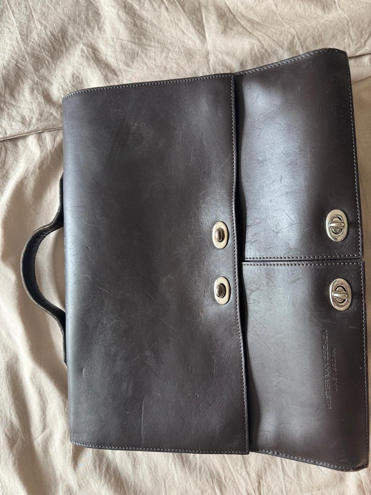 Tas van oHester van Eeghen Amsterdam Leren Map/Clutch, Ophalen, Gebruikt, Bruin, Overige typen