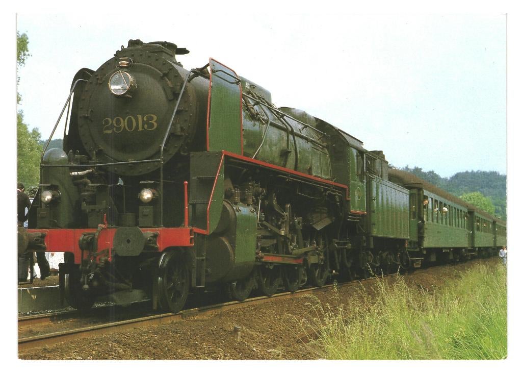 987612 Ansichtkaart Trein Zug Locomotief 29 013 NMBS, Ophalen of Verzenden, Trein, Kaart of Prent