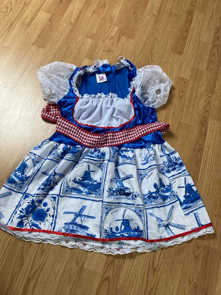 Carnavalsjurkje Hollands XL, Ophalen, Carnaval, Maat 46/48 (XL) of groter, Zo goed als nieuw