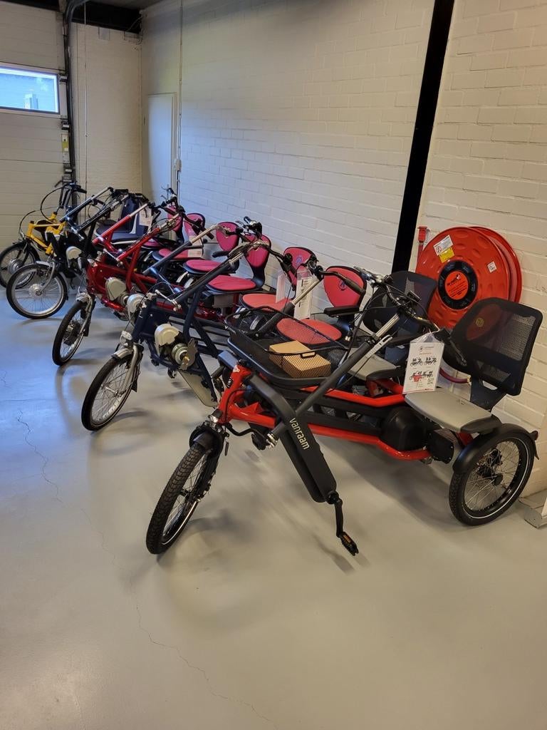 Grote voorraad nieuwe en gebruikte Duofietsen.
