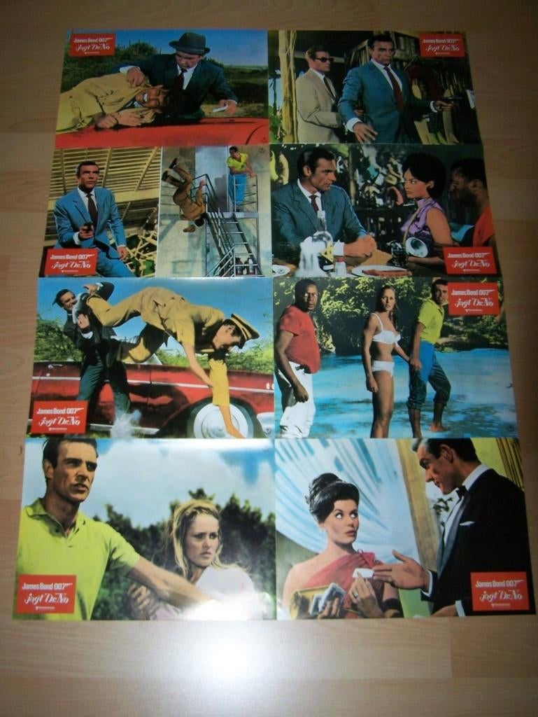DR.  NO      lobbycard set., Verzenden, Nieuw, A4 of kleiner, Film en Tv