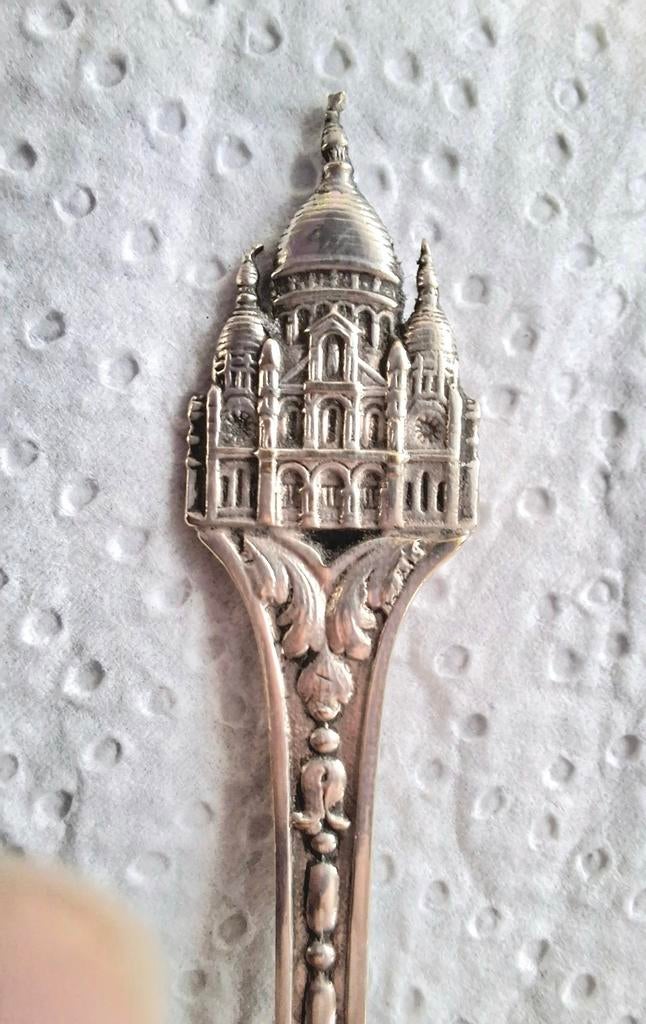 zilveren lepeltje van Sacre Coeur Parijs, Antiek en Kunst, Ophalen of Verzenden