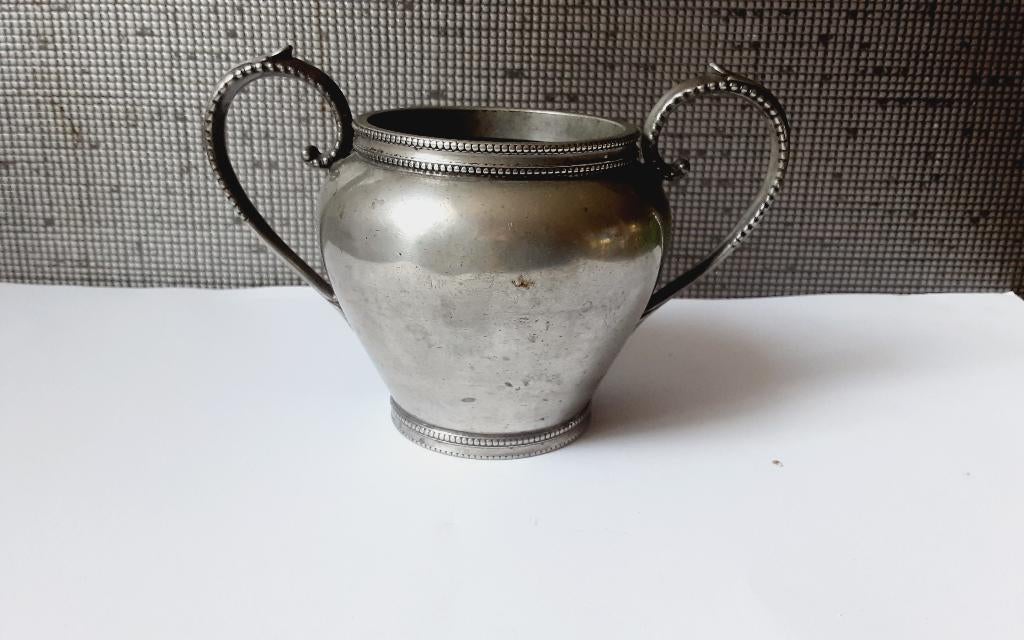 R Broadhead verzilverd tin, Antiek en Kunst, Ophalen of Verzenden