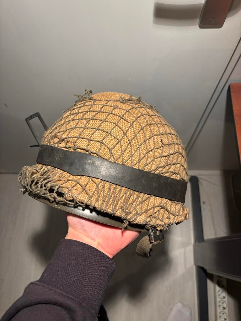 2-delig soldatenhelm, Ophalen of Verzenden, Landmacht, Nederland