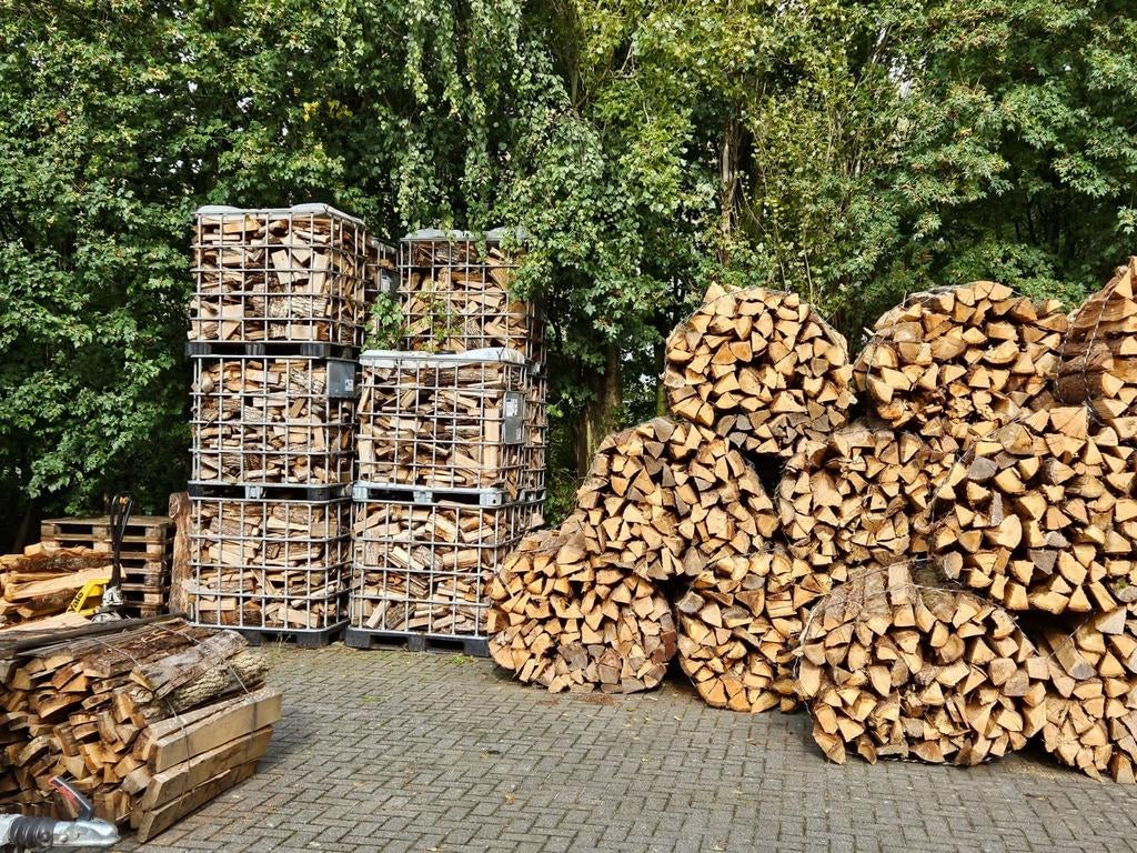 100% Eikenhout - Haardhout - Stookhout, Tuin en Terras, Haardhout, 6 m³ of meer, Ophalen of Verzenden, Eikenhout, Blokken