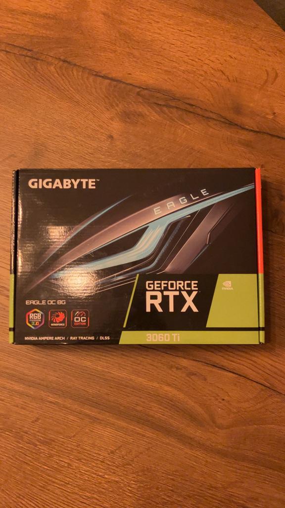 NVIDIA GeForce RTX 3060 Ti Gigabyte Eagle 8GB videokaart, GDDR6, PCI-Express 4, Ophalen of Verzenden, Zo goed als nieuw