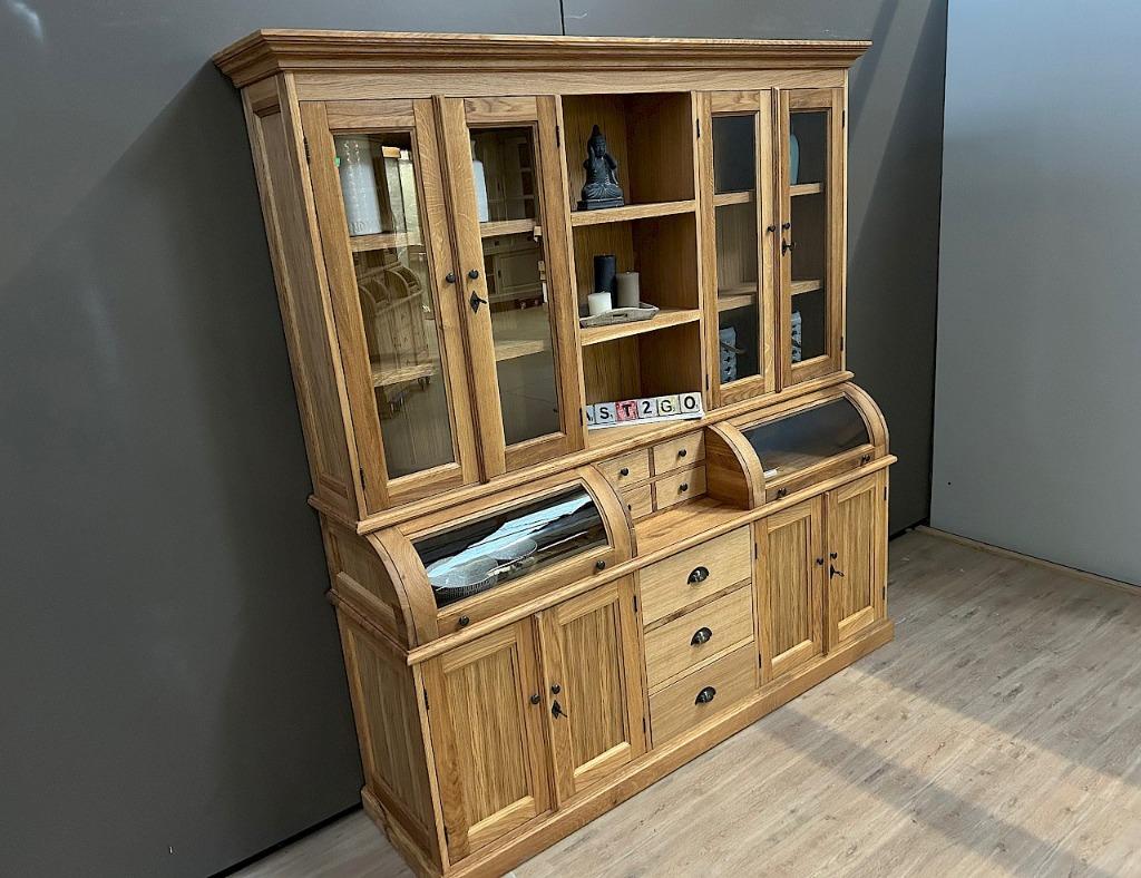 Eiken buffetkast Bastiaan, Nieuw bij Kast2go, Landelijk,klassiek, modern, 200 cm of meer, Eikenhout, Nieuw