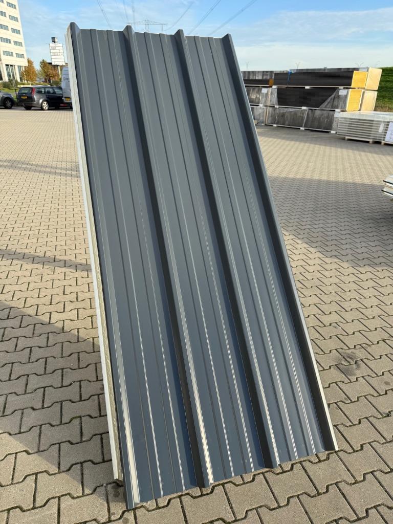 Trapezium dakplaten dakpanelen 40 mm antraciet grijs RAL7016, Doe-het-zelf en Verbouw, Platen en Panelen, Ophalen, Nieuw, Overige materialen