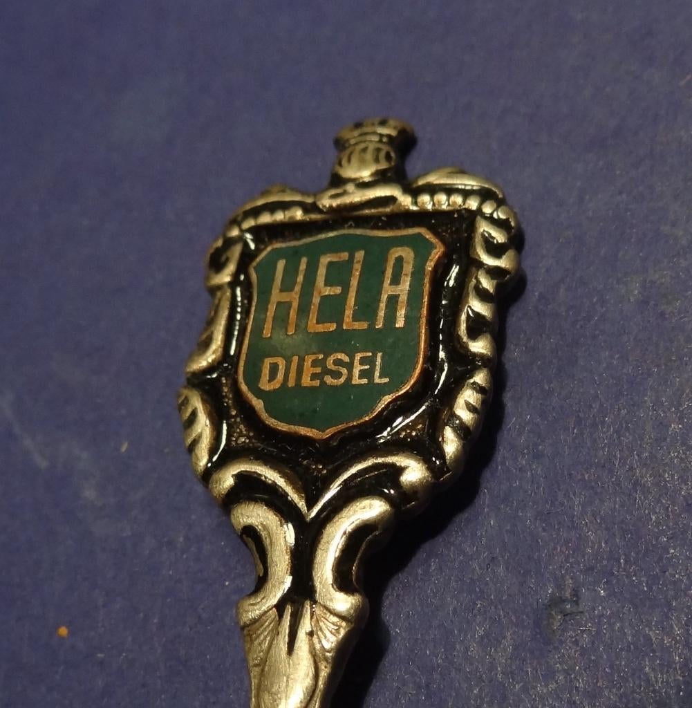 Hela Diesel Metalen Tractor Thee Lepel no aca 111111, Verzamelen, Verzenden, Gebruikt, Auto's