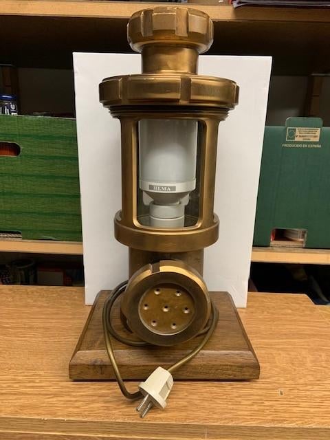Lamp met bronzen afsluiter, Ophalen, Minder dan 50 cm