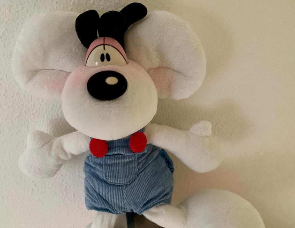 Diddl knuffel . vintage jaren 90,, Ophalen, Diddl, Zo goed als nieuw, Knuffel
