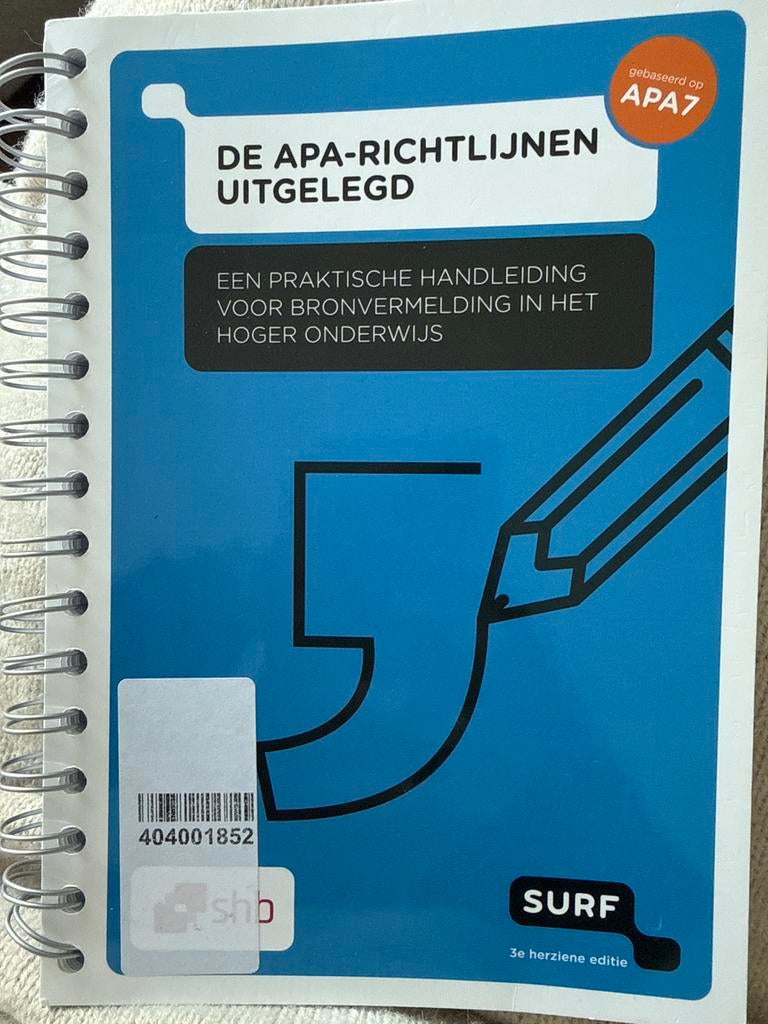 Arjan Doolaar - De APA richtlijnen uitgelegd, Boeken, Arjan Doolaar; Nathalie van den Eerenbeemt; Annelies Kuijten;..., Nieuw