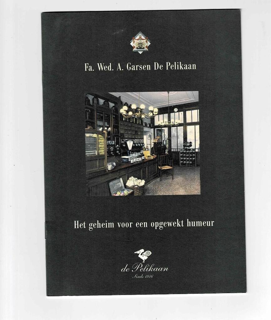Oude reclame folder van "DE PELIKAAN", Ophalen of Verzenden, Nieuw, Overige typen