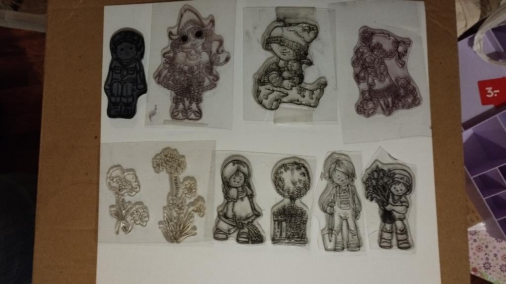 Set Clearstempels/ snijmallen/ ponsen, Ophalen of Verzenden, Zo goed als nieuw, Clearstamp