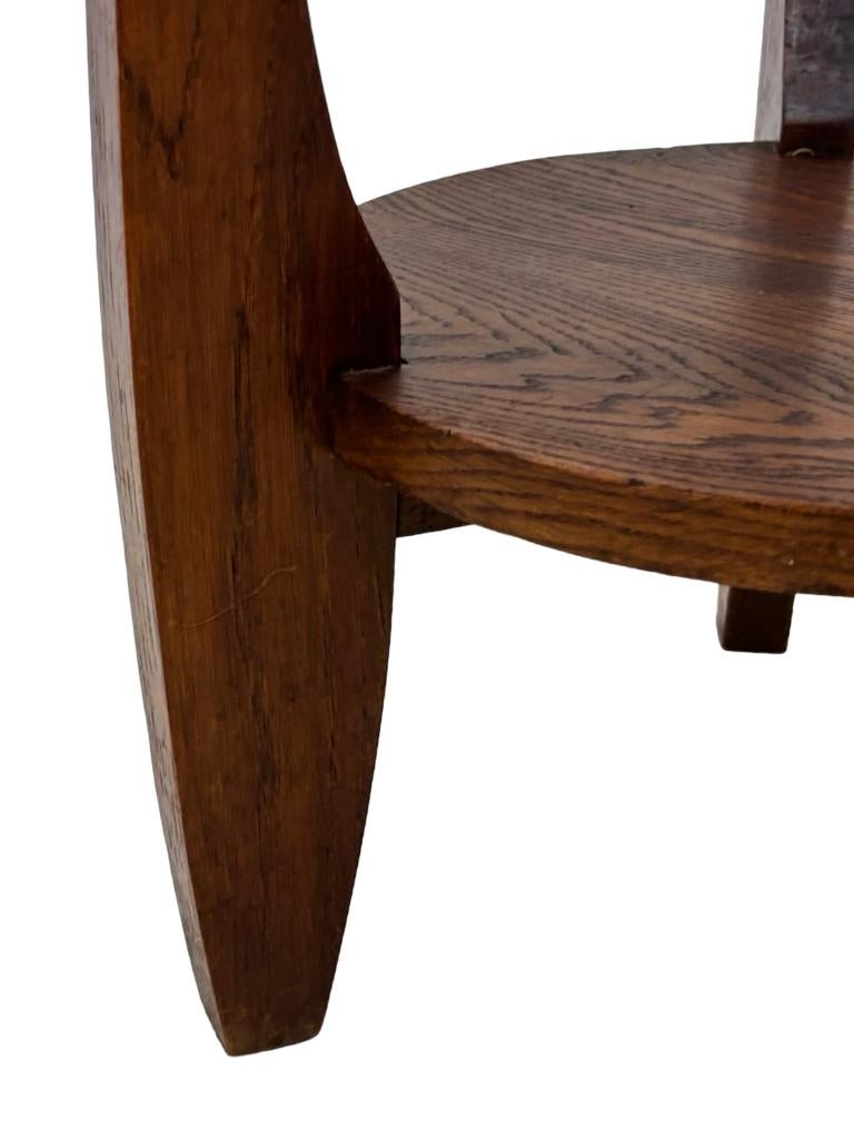 Art Deco Bijzettafel Plantentafel Eiken Jaren 50 Design, Ophalen, Gebruikt, Art Deco, Art Deco