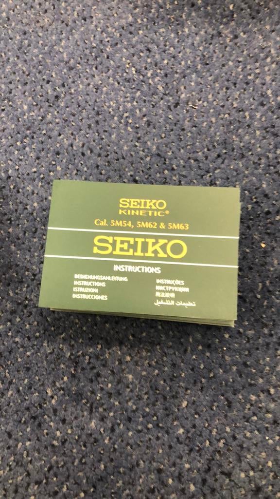 Seiko gebruiksaanwijzingen, ., Overige materialen, Nieuw, Ophalen of Verzenden