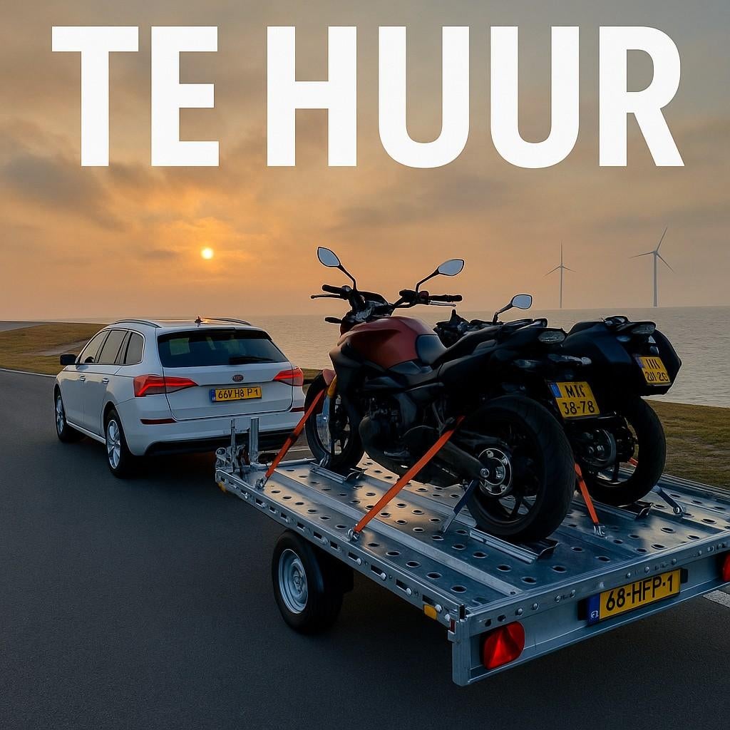 Motortrailer [te huur], Auto diversen, Aanhangers en Bagagewagens, Zo goed als nieuw, Ophalen