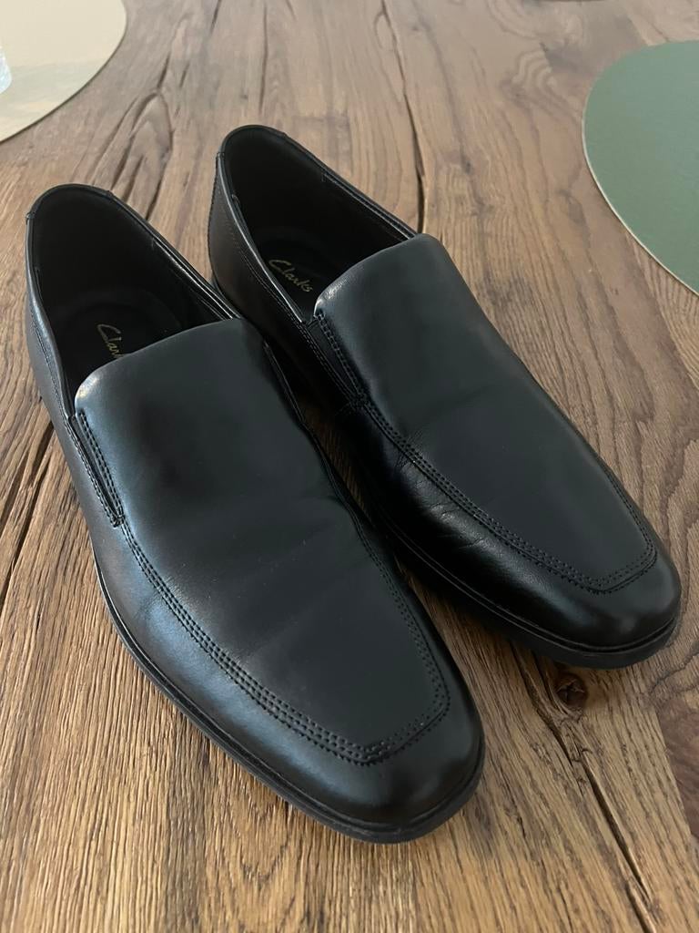 Clarks heren schoen Size EU 41, Loafers, Zwart, Ophalen of Verzenden, Zo goed als nieuw