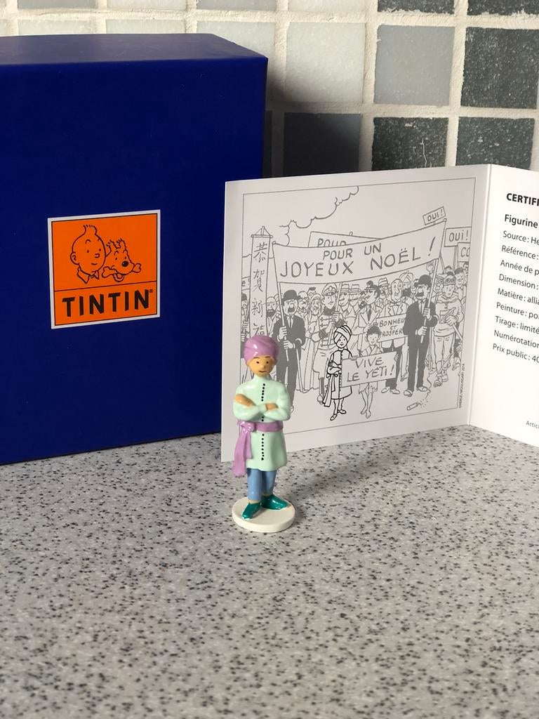 Prince of Rawhajpoutalah - wenskaarten - Tintin, Ophalen of Verzenden, Kuifje, Zo goed als nieuw, Beeldje of Figuurtje