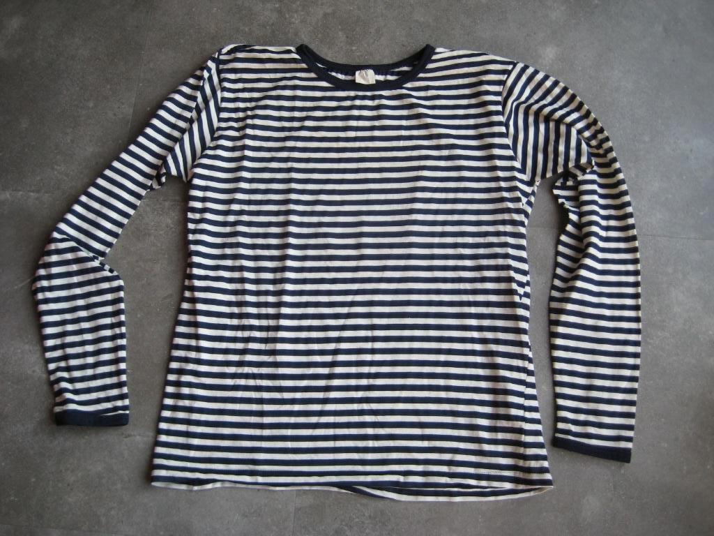 Dorus piraten streep shirt , blauw wit , lange mouw , mt xl, Carnaval, Maat 56/58 (XL), Ophalen of Verzenden, Kleding