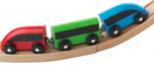 Lillabo houten trein wagons - 3 stuks -, Ophalen of Verzenden, Gebruikt