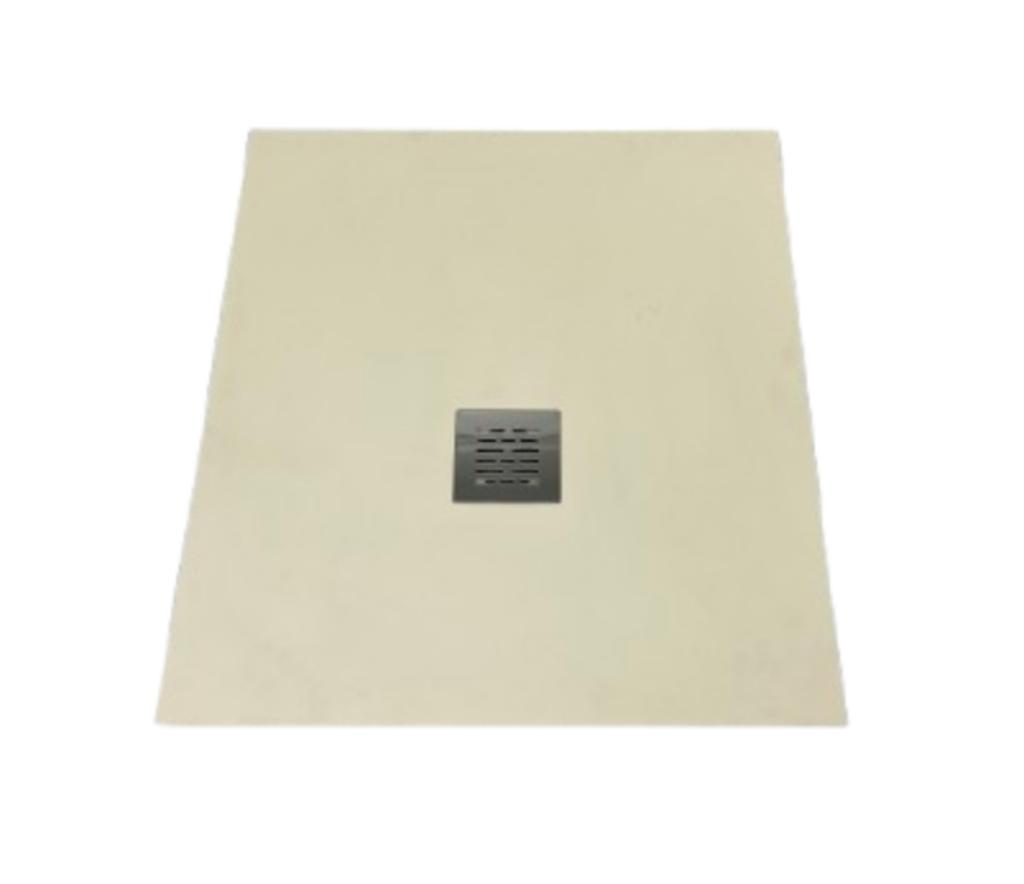 DOUCHEBAK COMPOSIET 77.5X90CM EGAAL LICHT IVOOR RAL1015, Ophalen of Verzenden, Nieuw, Rvs, Douche