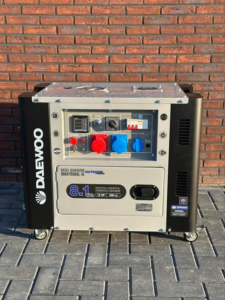 Daewoo Diesel Generator! 8,1KVA! Nieuw! Goedkoopste van NL!