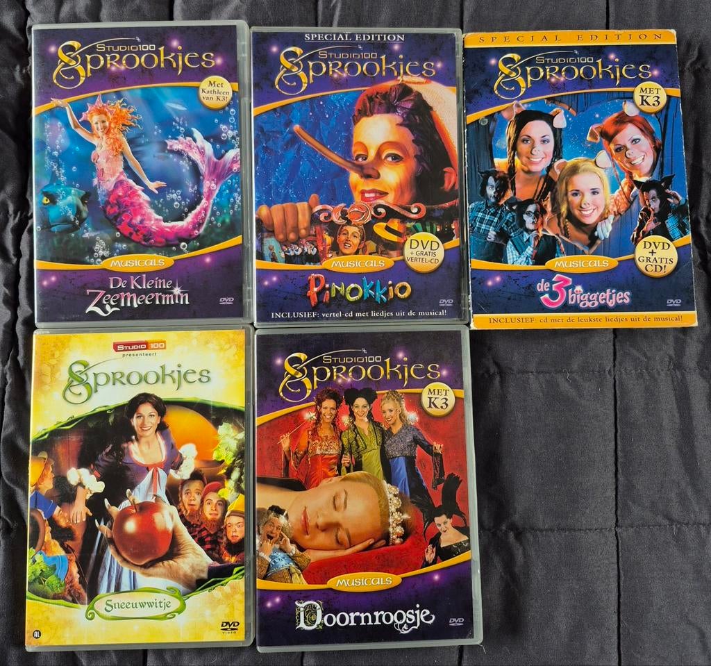 Studio 100 Sprookjes dvd's, Cd's en Dvd's, Alle leeftijden, Ophalen