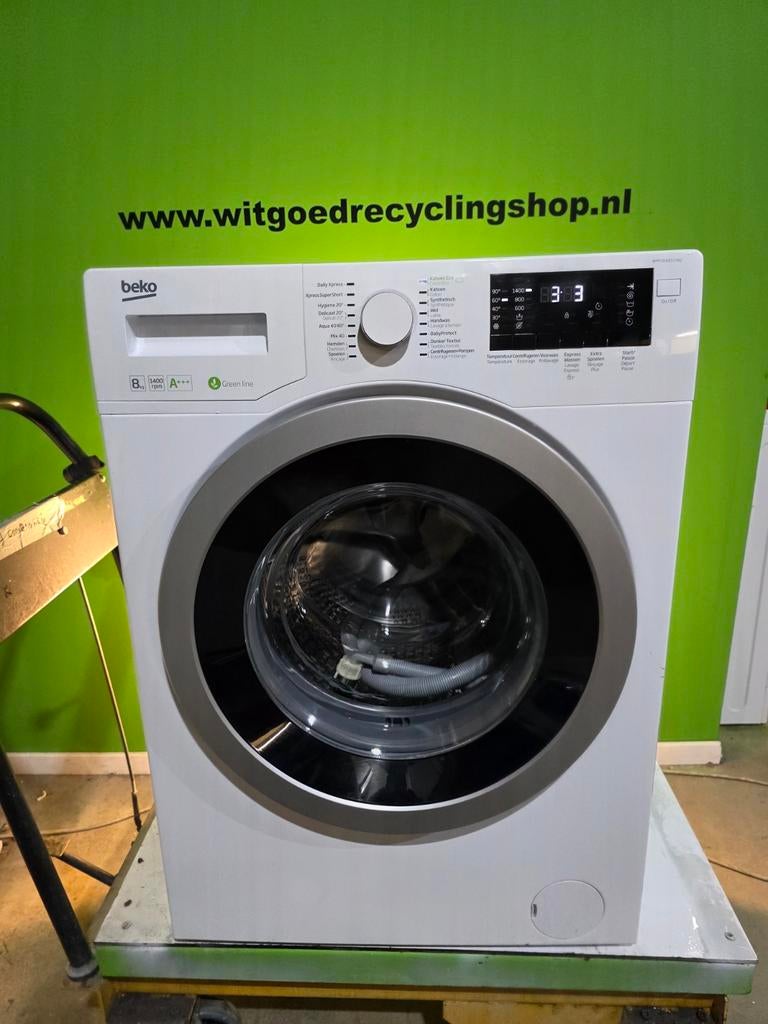 Prijs verlaagd! A+++ BEKO WMY81483LMB2 1400RPM 8KG, Ophalen, 1200 tot 1600 toeren, 8 tot 10 kg, Refurbished
