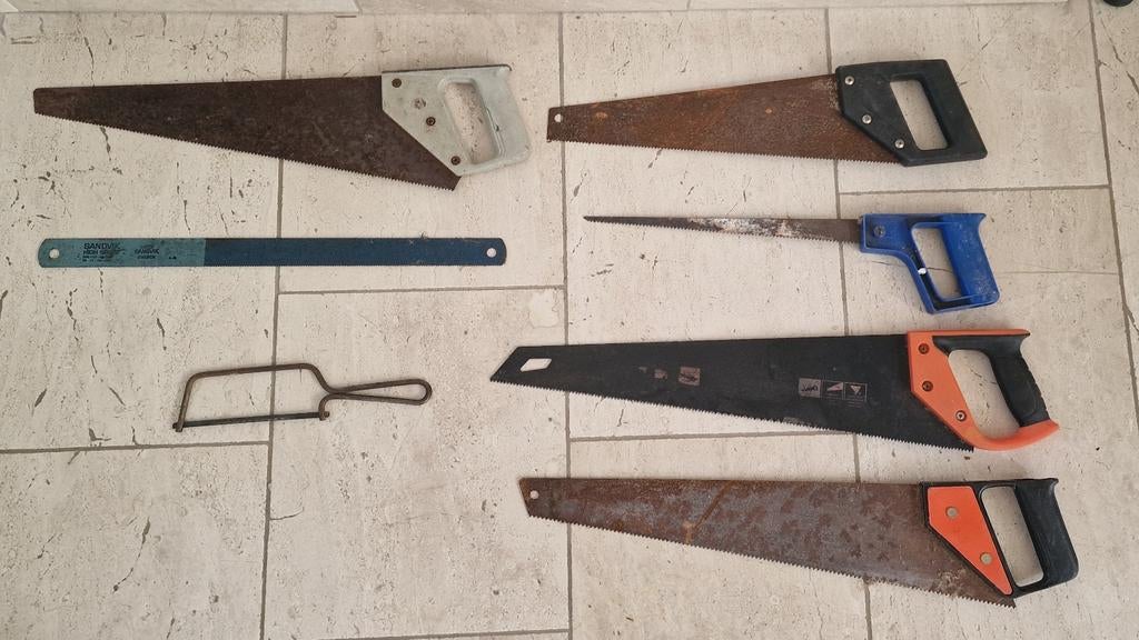 Complete set handzagen - Sandvik en meer!, Doe-het-zelf en Verbouw, Gereedschap | Handgereedschap, Ophalen of Verzenden, Gebruikt