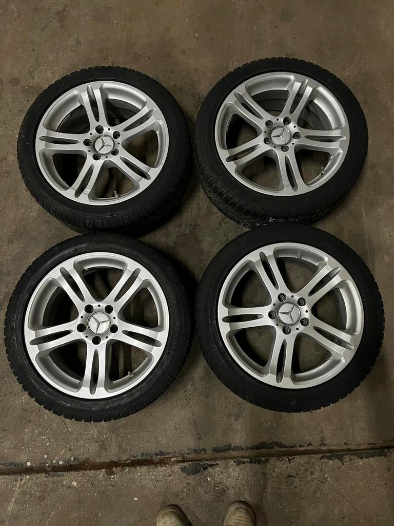 Mercedes velgen 17inch, Auto-onderdelen, Banden en Velgen, Gebruikt, Velg(en), 17 inch, Personenwagen