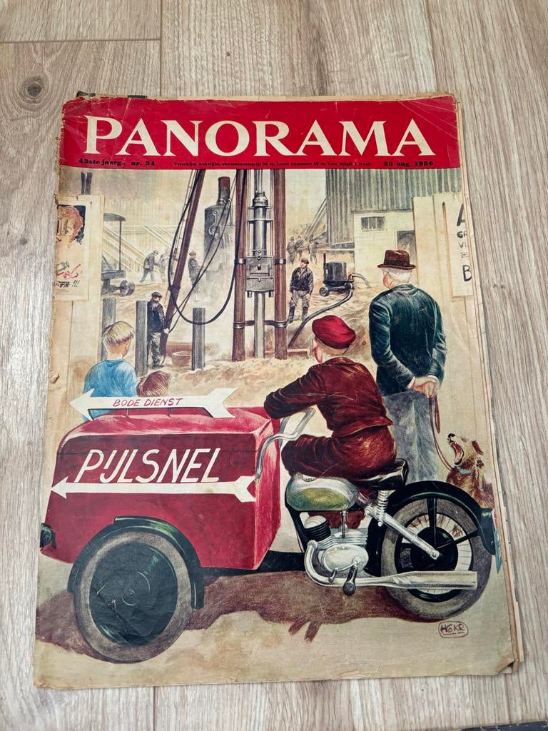 Oude Panorama & Revue tijdschriften uit de jaren '50, Boeken, Tijdschriften en Kranten, Ophalen of Verzenden, Gelezen, Overige typen