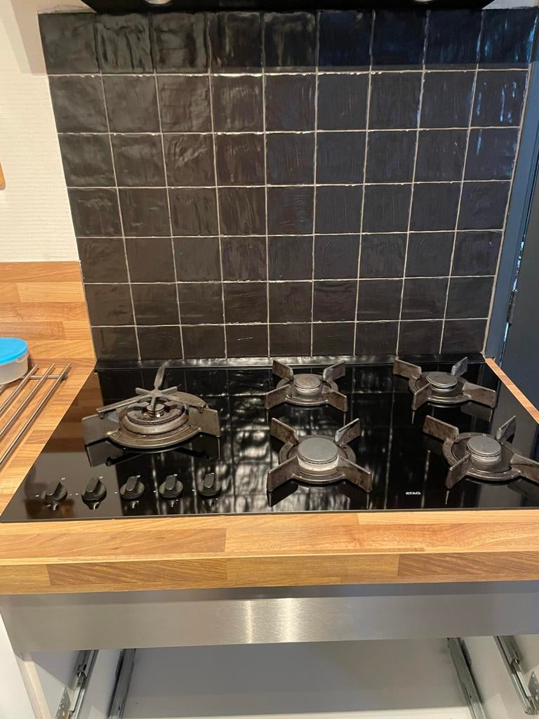 Atag 5-pits gaskookplaat + 2 extra voor onderdelen, Ophalen, Gebruikt, Inbouw, Gas