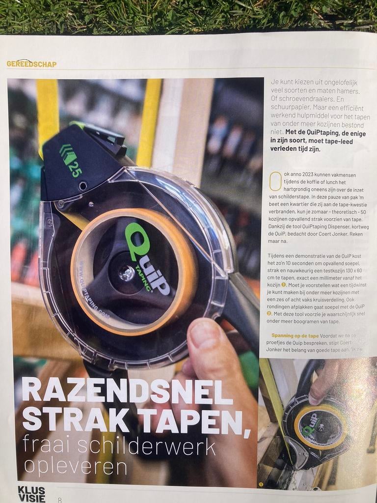 Schilderstape  afplakken Quiptaping, Ophalen of Verzenden, Nieuw