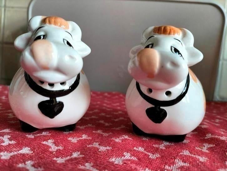 Leuk peper & zoutstel koeien ,keramiek, Keramiek, Overige typen, Nieuw, Ophalen of Verzenden
