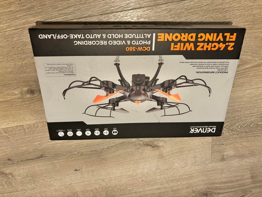 Denver DCW-380 Drone - Nieuw in doos!, Cameradrone, 100 tot 1000 meter, Nieuw, Standaard kwaliteit