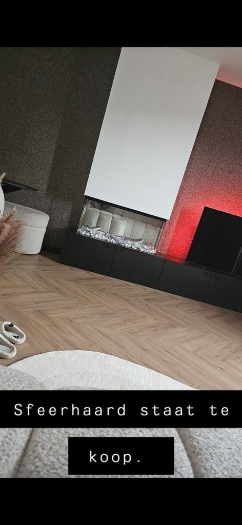 Aflamo Electrische sfeerhaard 3 zijdig, Ophalen, Zo goed als nieuw, Vrijstaande haard, Elektrische haard