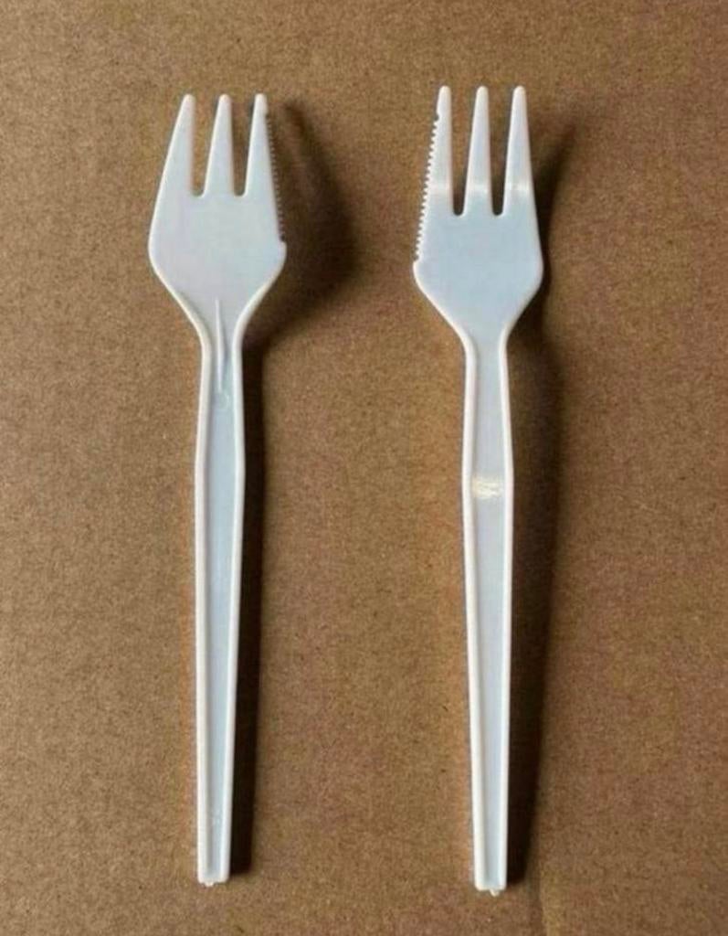 Plastic Snackvork met Zaagrand - 250 stuks, Ophalen of Verzenden, Nieuw, Kunststof