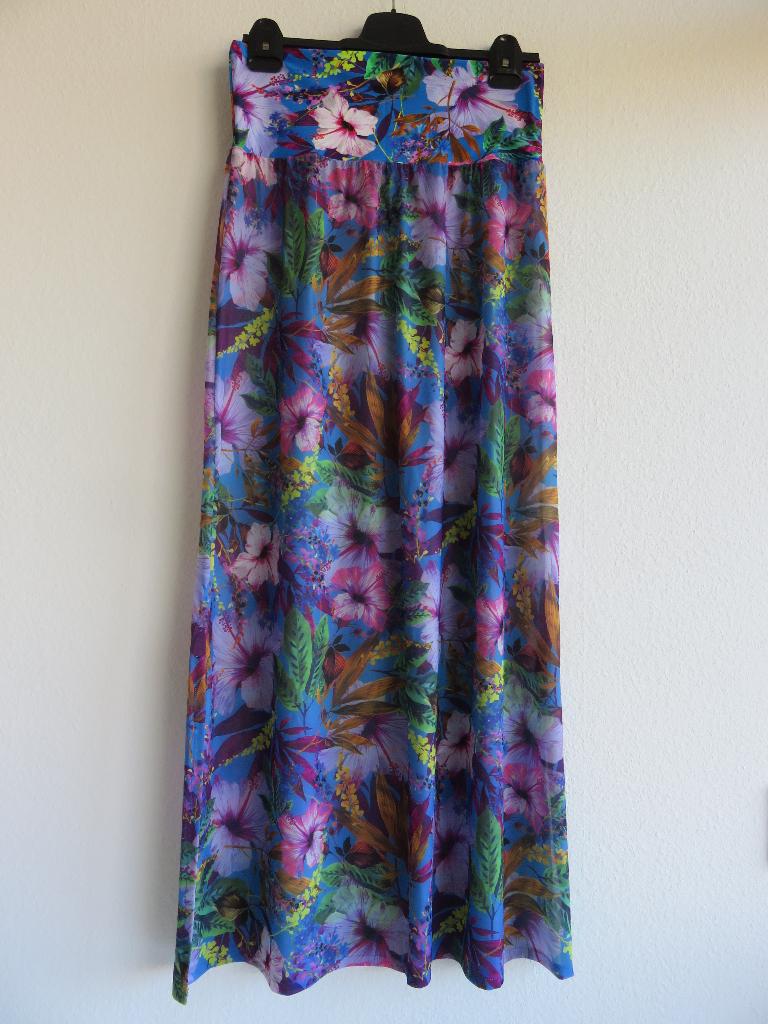 Cyell blauwe hibiscus Strandrok Tropical Ocean maat S, Overige typen, Blauw, Ophalen of Verzenden, Zo goed als nieuw