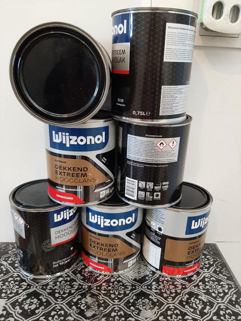 Wyzonol extreem 9450 zwart buitenlak hoogglans, Wit, Nieuw, Ophalen of Verzenden, Lak