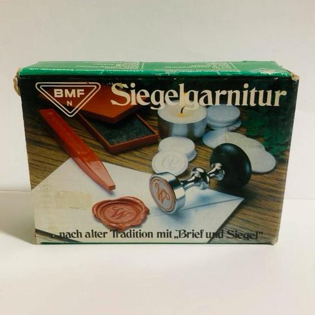 Vintage BMF Siegelgarnitur Lakstempel Set - niet compleet