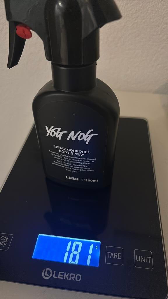 Yog Nog Lush body spray, Verzenden, Zo goed als nieuw