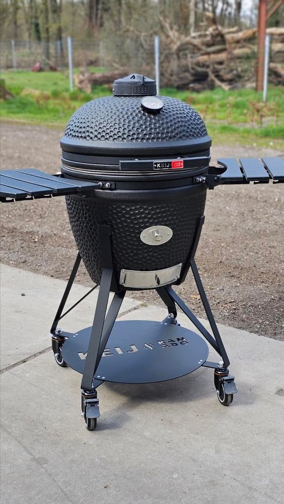 keij kamado Legend Large mat zwart Compleet levelsysteem, Tuin en Terras, Houtskoolbarbecues, Ophalen, Nieuw, Keij Kamado, Met accessoires