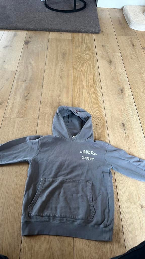 In Gold We Trust hoodie, Ophalen of Verzenden, Zo goed als nieuw, Maat 46 (S) of kleiner, Grijs