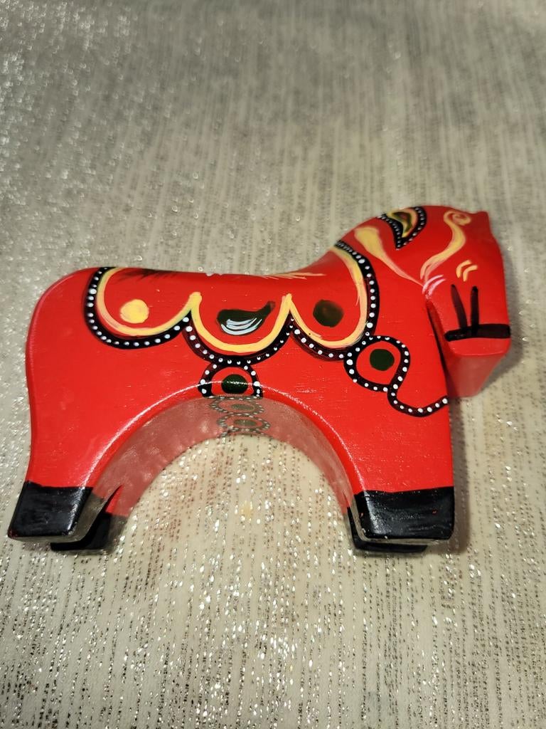 Twee vintage brocante paarde, Ophalen of Verzenden