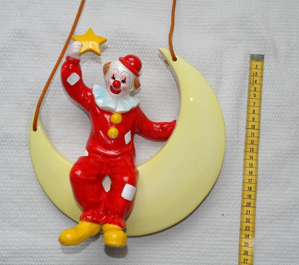 Keramiek hanger clown, pipo, pierot, clown, Ophalen of Verzenden