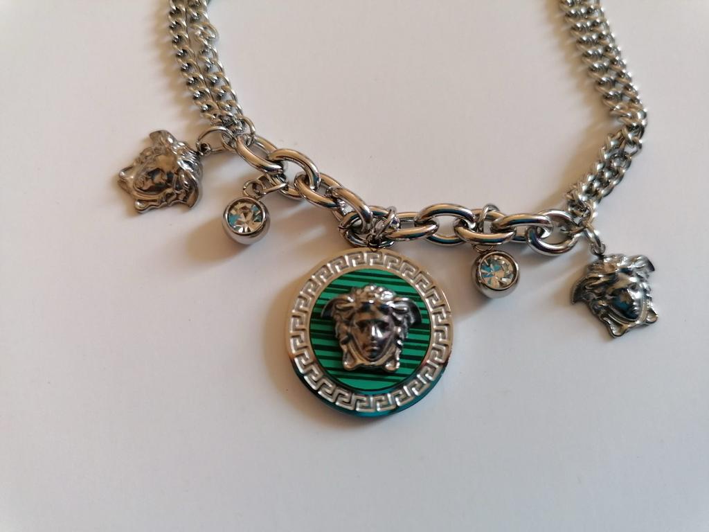 Versace medusa gorgona armband, armbandje, nieuw, zilver, Sieraden, Tassen en Uiterlijk, Armbanden, Staal, Nieuw, Zilver, Met bedels of kralen